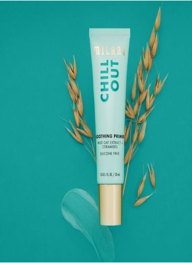 MILANI - Milani Chill Out Soothing Face Primer - Silicone-Free Hydrating Formula with Wild Oat Extract - 30ml - Pre-Makeup Base for Smooth, Calm, and Refreshed Skin - Image 1