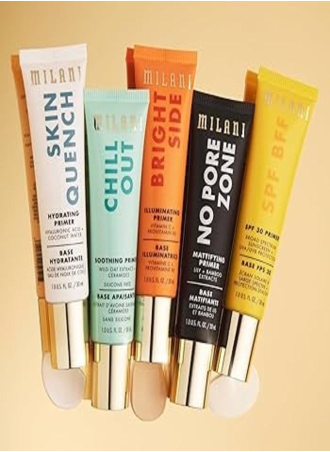 MILANI - Milani Chill Out Soothing Face Primer - Silicone-Free Hydrating Formula with Wild Oat Extract - 30ml - Pre-Makeup Base for Smooth, Calm, and Refreshed Skin - Image 1