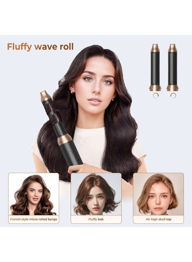 Hair Dryer Brush 6 in 1, Hot Air Brush & Styler with ALCI Safety Plug, Ionic Blow Dryer Brush for Frizz Free Salon Blowout, Volumizing & Auto Curls, for Fine to Normal Hair - Image 4