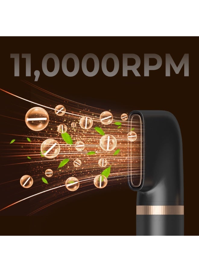 Hair Dryer Brush 6 in 1, Hot Air Brush & Styler with ALCI Safety Plug, Ionic Blow Dryer Brush for Frizz Free Salon Blowout, Volumizing & Auto Curls, for Fine to Normal Hair - Image 3