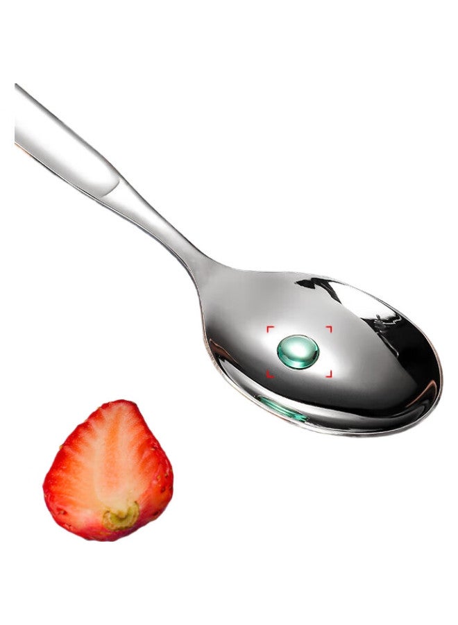 GRASEY 316L Stainless Steel Spoons, Anti-Mold Household Soup Spoons, Round Spoons, Tablespoons, Cutlery, Children'S Spoons, 2-Piece Set, Gy7898 - Image 3