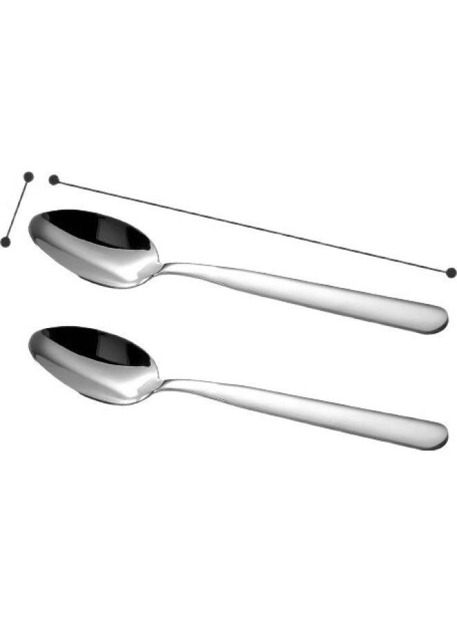 GRASEY 316L Stainless Steel Spoons, Anti-Mold Household Soup Spoons, Round Spoons, Tablespoons, Cutlery, Children'S Spoons, 2-Piece Set, Gy7898 - Image 1