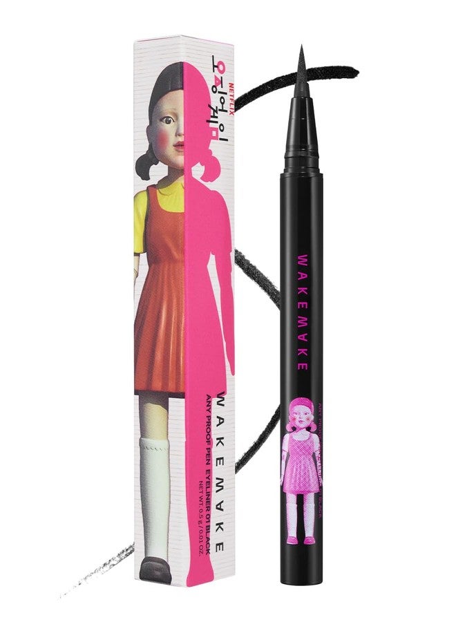 WAKEMAKE WM X NETFLIX SQUID GAME Any Proof Eyeliner 01 Black | eyeliner, water proof eye liner, korean eye liner - Image 1