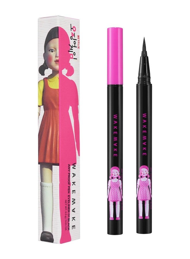WAKEMAKE WM X NETFLIX SQUID GAME Any Proof Eyeliner 01 Black | eyeliner, water proof eye liner, korean eye liner - Image 2