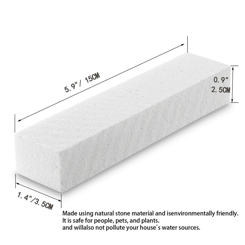 FALAMON 6 Pack Pumice Stone for Toilet Bowl Cleaning, Scouring Stick Remove Hard Water Rings, Calcium Buildup and Rust, Pumice Cleaning Bar for Tile Bath-tub - Image 3