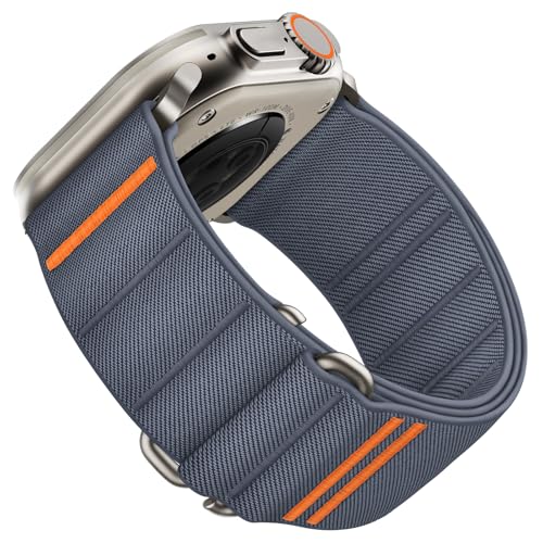 Suitisbest Sport Bands Compatible with Apple Watch Ultra Band 49mm 46mm 45mm 44mm 42mm Men Stretchy Nylon Sport Loop Strap with SHook for iWatch Series 11 10 9 8 7 6 5 4 3 2 1 SE 3 2 1 Ultra 3 2 1 - Image 1