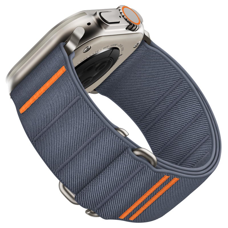 Suitisbest Sport Bands Compatible with Apple Watch Ultra Band 49mm 46mm 45mm 44mm 42mm Men Stretchy Nylon Sport Loop Strap with SHook for iWatch Series 11 10 9 8 7 6 5 4 3 2 1 SE 3 2 1 Ultra 3 2 1 - Image 2