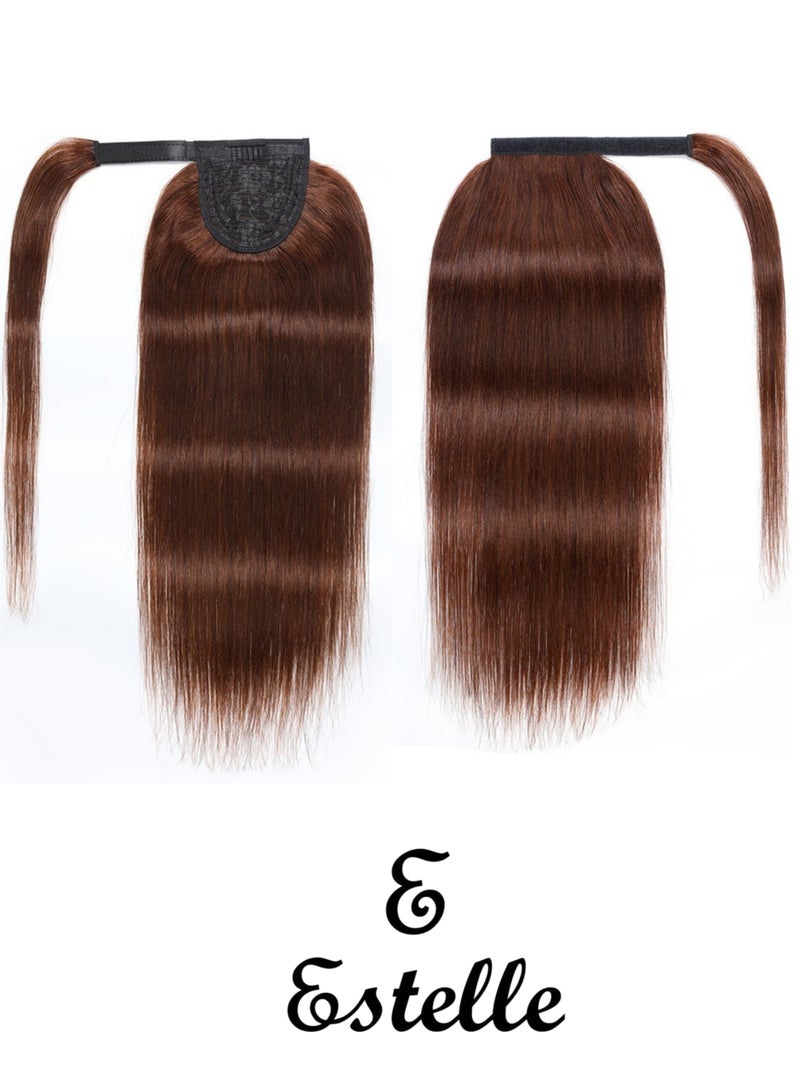 إستيل وصلات ذيل الحصان، وصلات ذيل الحصان بشعر طبيعي 100%، قطعة شعر حقيقية مع معجون سحري ومشط للنساء - Image 1