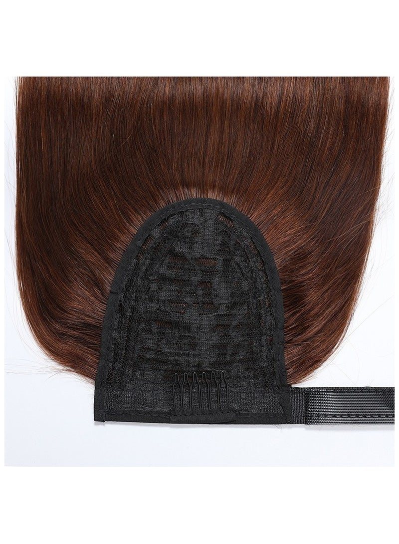 إستيل وصلات ذيل الحصان، وصلات ذيل الحصان بشعر طبيعي 100%، قطعة شعر حقيقية مع معجون سحري ومشط للنساء - Image 2