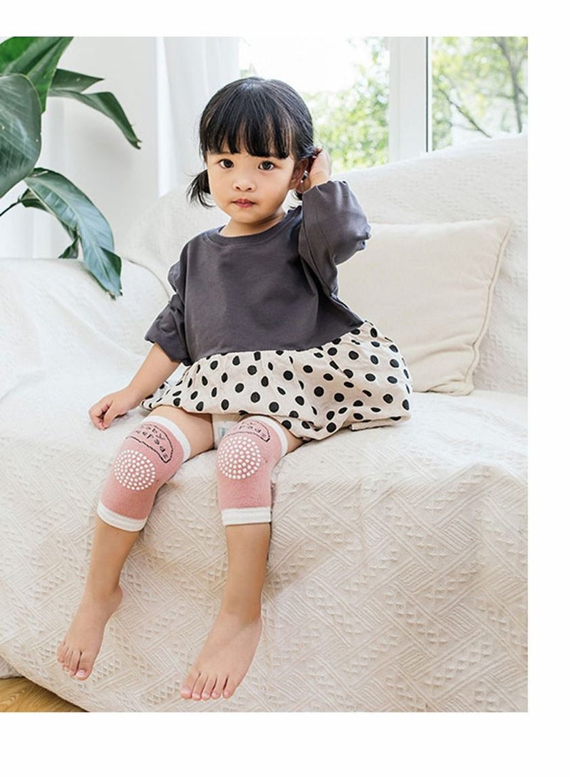 Y&D Baby Knee Pads for Crawling 5 Pairs Anti Slip Breathable High Elastic Kneepads Comfortable Protector Toddler Infant Girl Boy Crawlere Multicolor - Image 2