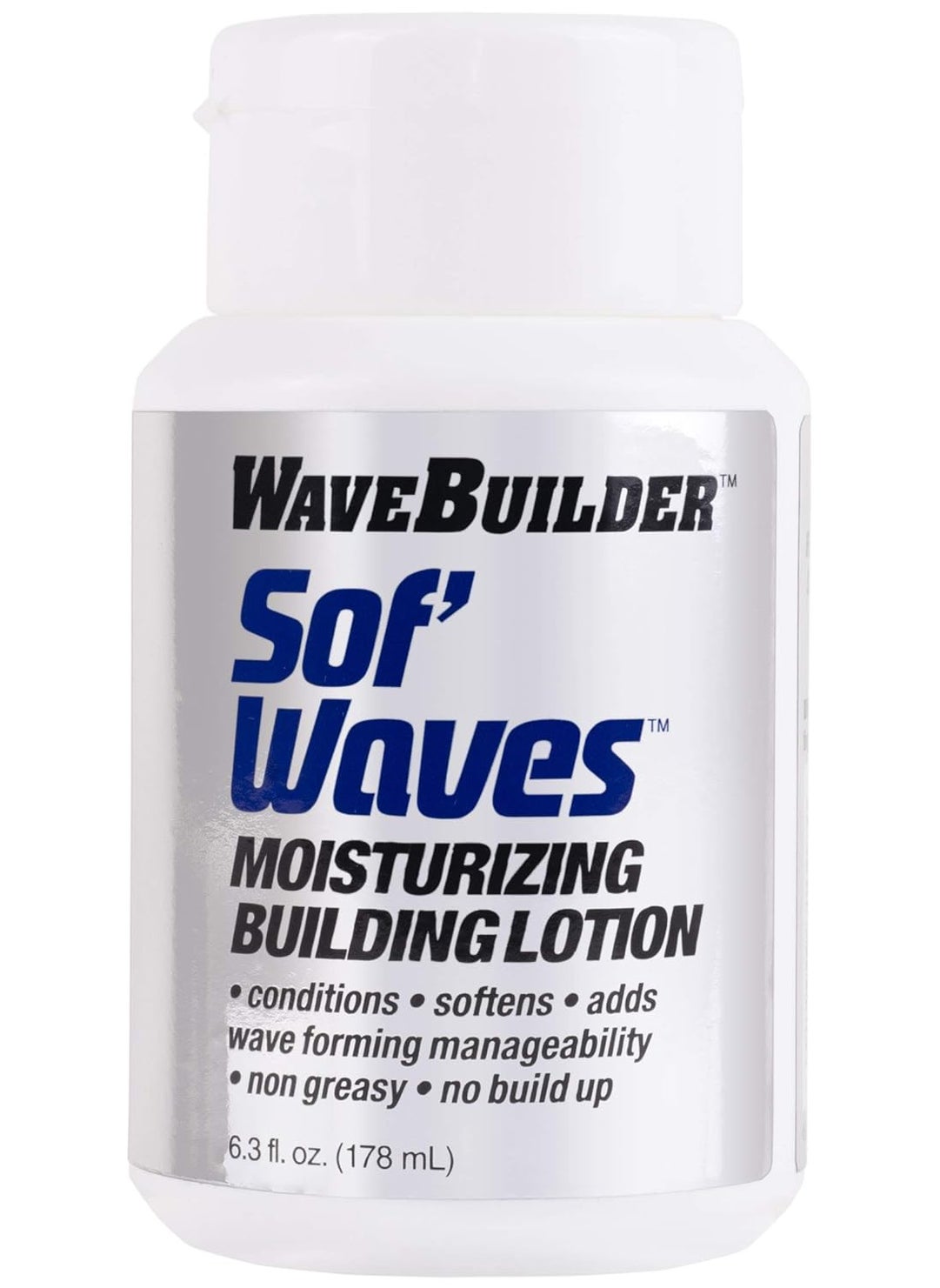 Wavebuilder - WaveBuilder Sof Waves Moisturizing Building Lotion  Conditions Softens Hair to Promote Hair Waves 63 fl oz - Image 1