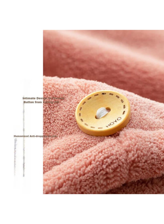 Hoyo Quick Dry Hair Cap A Class Snow Velvet Soft Absorbent Thickened Hair Cap Wrapped Head Quick Dry Towel Light Brown - Image 4