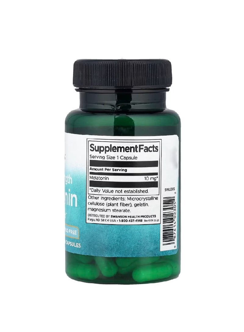 سوانسون ميلاتونين ثلاثي القوة 10 ملغ 60 كبسولة - Image 2