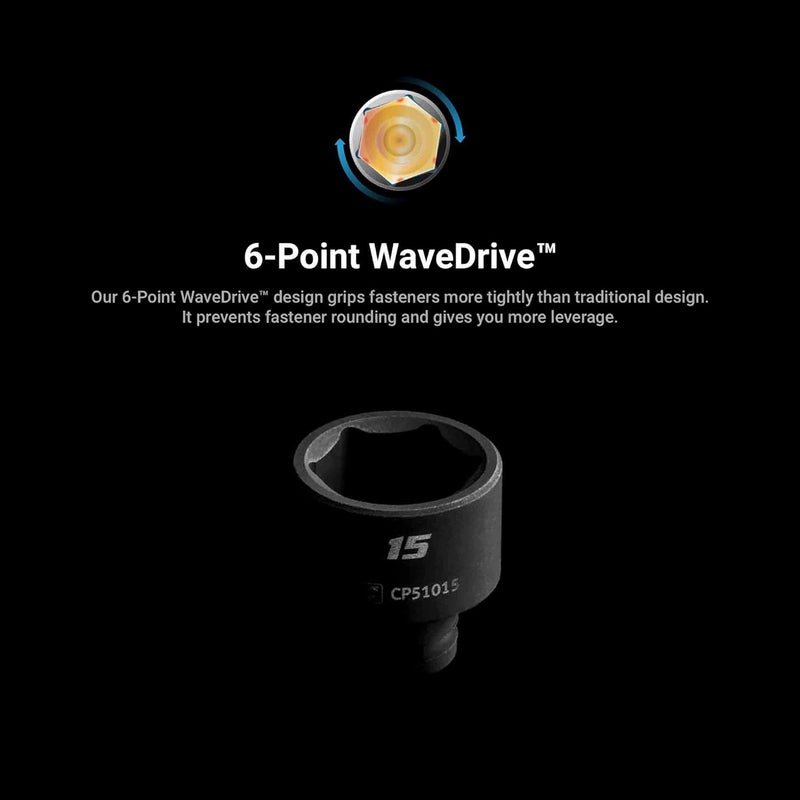 Capri Tools 8 mm Deep Impact Socket, 1/4-Inch Drive, 6-Point, Metric - Image 1