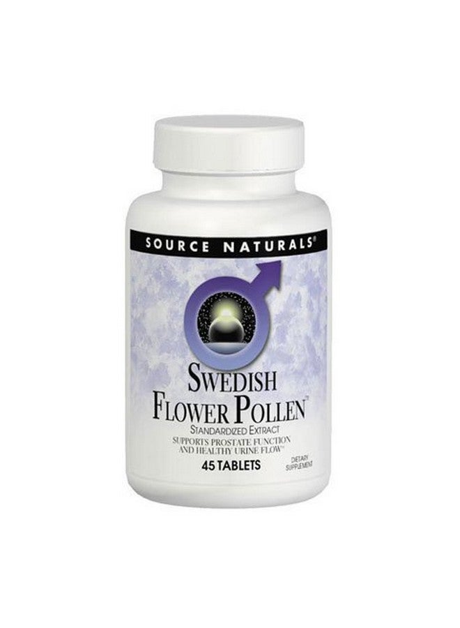 Source Naturals Swedish Flower Pollen Extract Supplement, Supports Prostate Function and Healthy Urine Flow - 45 Tablets - Image 2