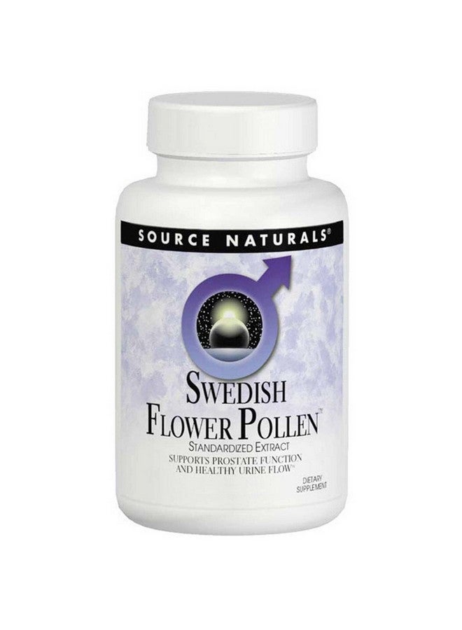 Source Naturals Swedish Flower Pollen Extract Supplement, Supports Prostate Function and Healthy Urine Flow - 45 Tablets - Image 1