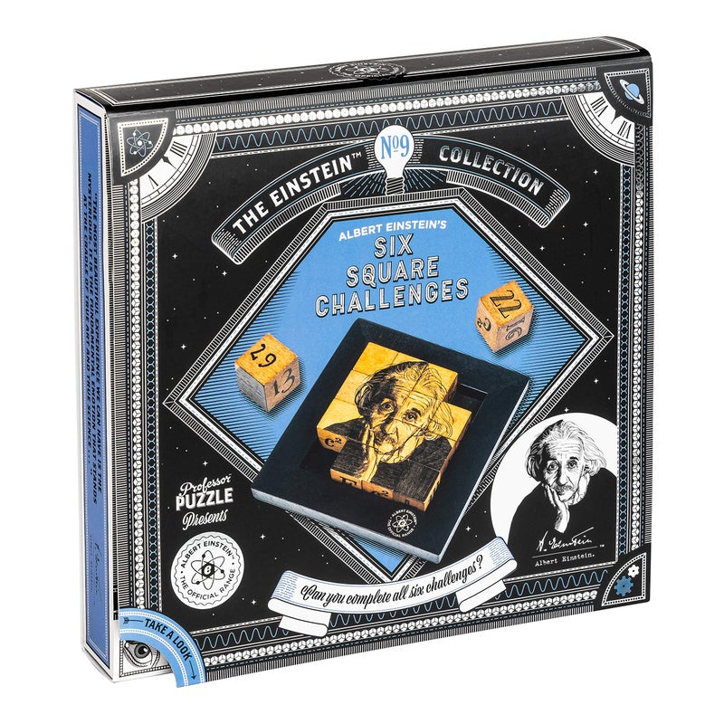 Professor Puzzle The Einstein Collection Six Square Challenges  Tricky Puzzle Set  3D Brain Teaser Puzzles by Professor Puzzle - Image 3