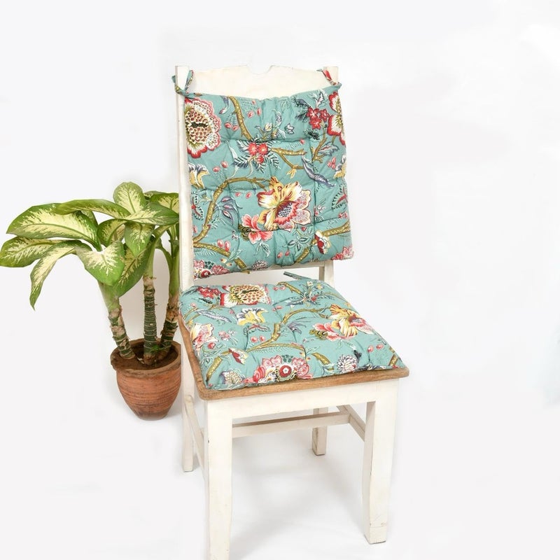 Welfic Soft Rocking Chair Cushions Home Cotton Chair Pad 15X15 Inches Printed - Image 2