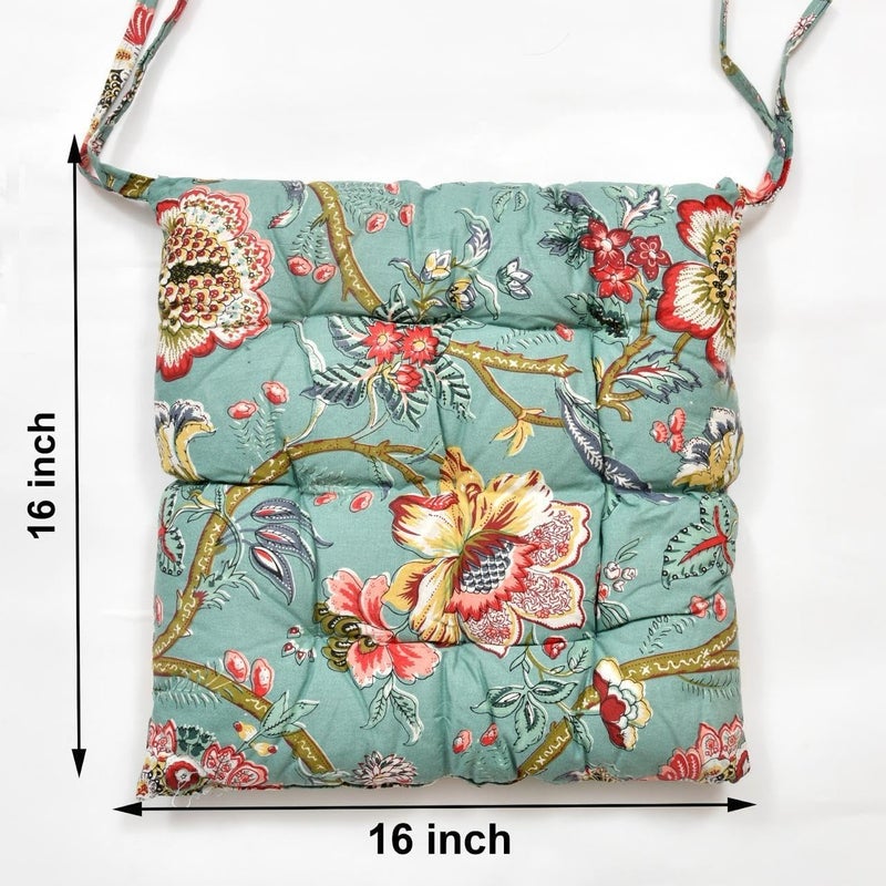 Welfic Soft Rocking Chair Cushions Home Cotton Chair Pad 15X15 Inches Printed - Image 5