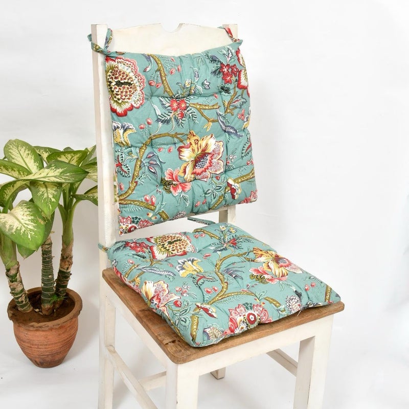 Welfic Soft Rocking Chair Cushions Home Cotton Chair Pad 15X15 Inches Printed - Image 1