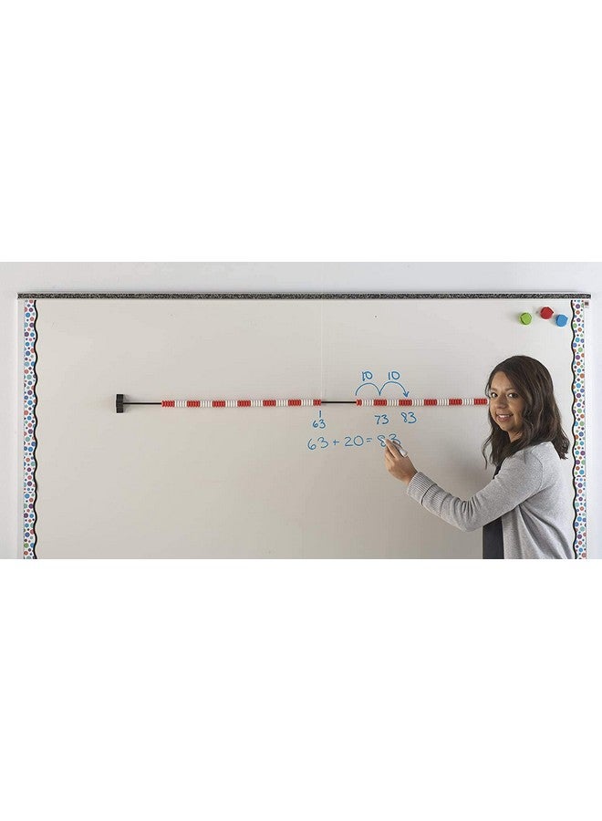 hand2mind hand2mind 120 Bead Magnetic Demonstration Rekenrek Line, Abacus for Kids Math, Math Manipulatives Kindergarten, Counting Rack for Kids, Counters for Kids Math, Kids Educational Toys (Set of 1) - Image 3