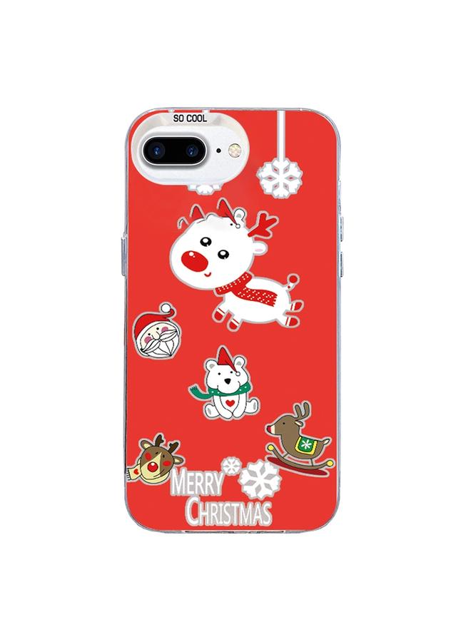 S-TOP Case For iPhone 7 Plus / 8 Plus Christmas Series PC Full Coverage Pattern Phone Case - Image 1