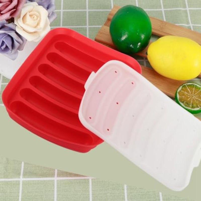 Hot Dog Sausage Mould 3 PCS Silicone Non-Stick Baking Tools DIY Egg Sausage Maker for Home Kitchen Food-Grade Flexible Mold Set Cooking Activity Toy - Image 3