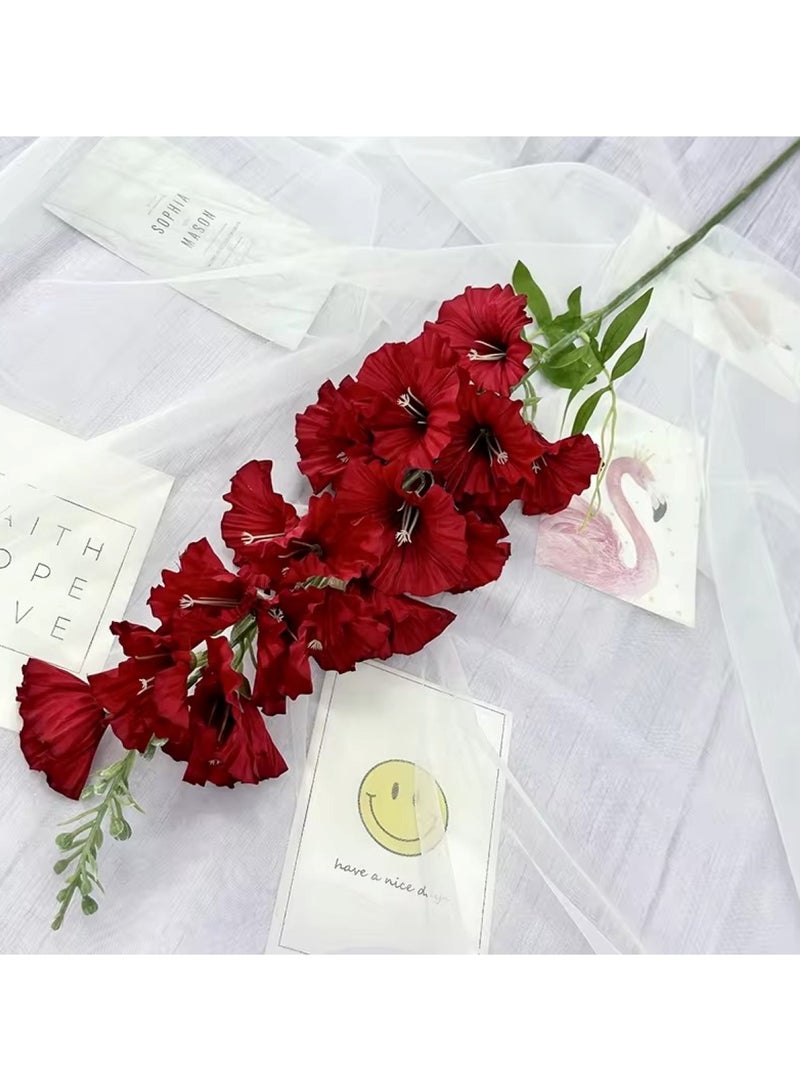 Huitich Artificial Flower Decor for Home, Parties, and Weddings Red - Image 5