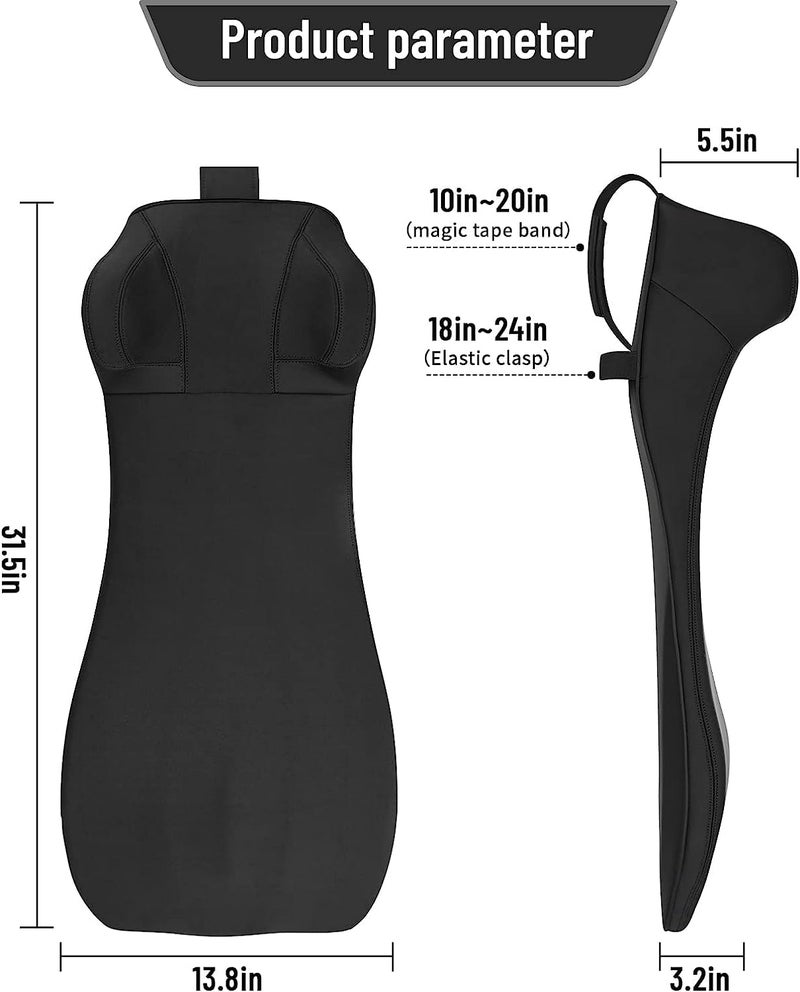 MRRON وسادة دعم الظهر والقطنية الكبيرة من مورن أكسيمبرو من فوم الذاكرة الطبي - Image 3