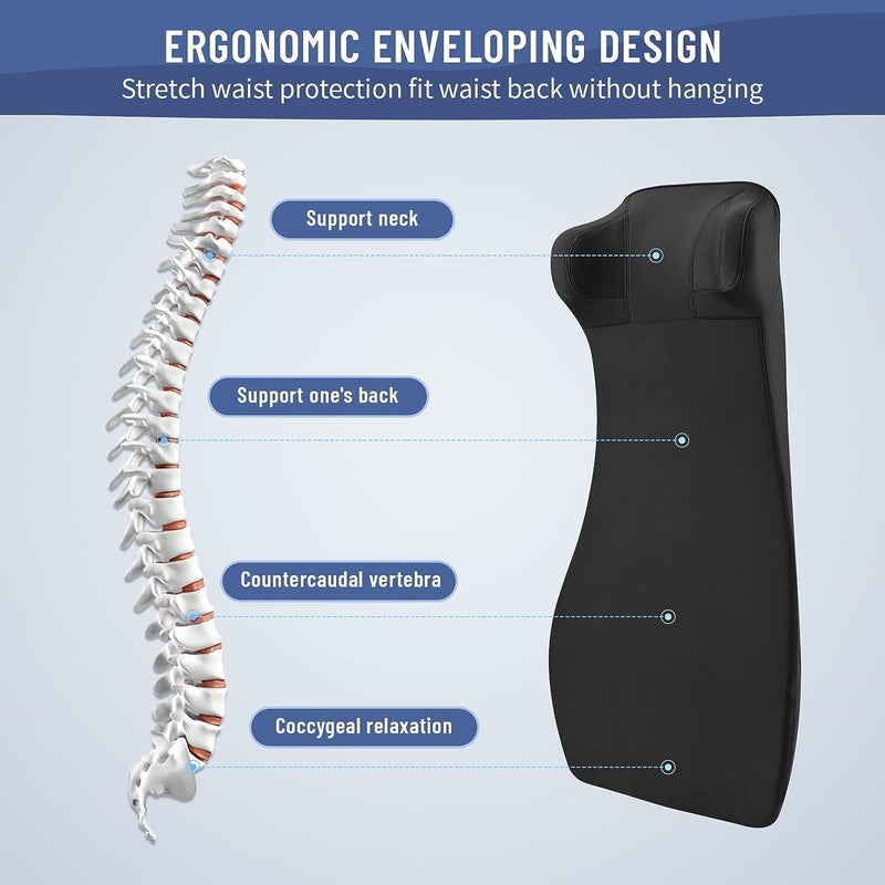 MRRON وسادة دعم الظهر والقطنية الكبيرة من مورن أكسيمبرو من فوم الذاكرة الطبي - Image 4