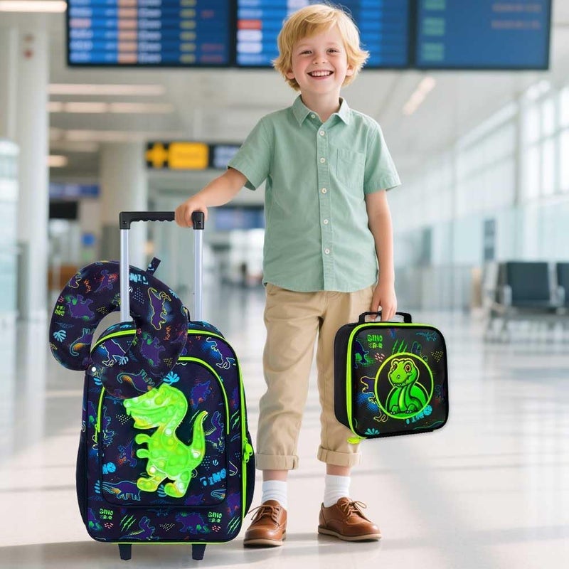 CCJPX Kids Luggage for Boys Girls, Toddler Rolling Travel Carry on Suitcase with Wheels - Image 2