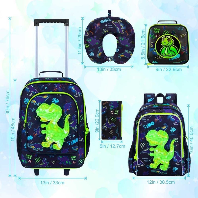 CCJPX Kids Luggage for Boys Girls, Toddler Rolling Travel Carry on Suitcase with Wheels - Image 4
