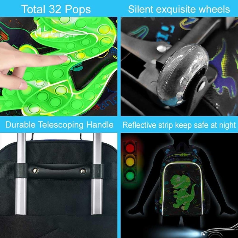 CCJPX Kids Luggage for Boys Girls, Toddler Rolling Travel Carry on Suitcase with Wheels - Image 5