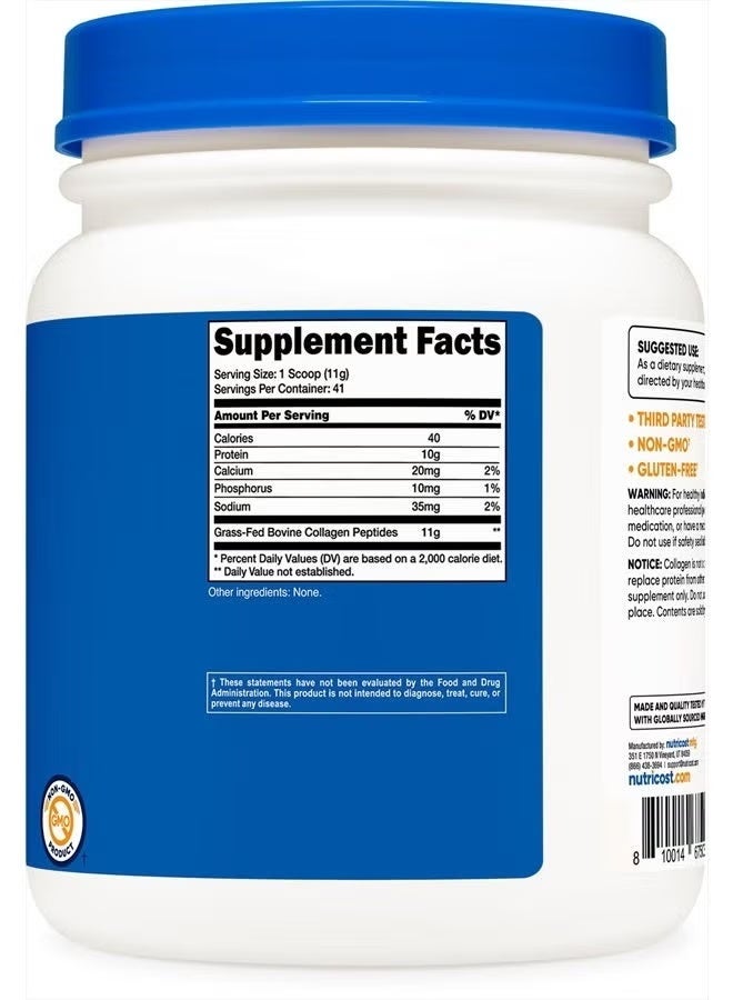 Nutricost, Collagen Peptides, Unflavored, 16.2 oz (454 g) - Image 3