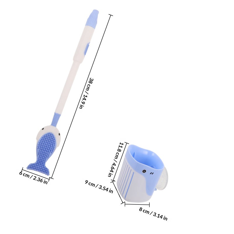 🚽 فرشاة مرحاض سيليكون متينة لتنظيف عميق بتصميم أنيق وعملي - Image 2