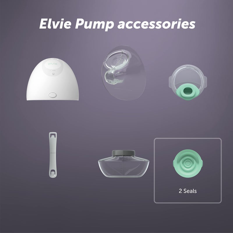 Elvie - Breast Pump Seals - Accessories for Breastmilk Storage, Pumps & Breastfeeding Essentials - 2 Pack - Image 3