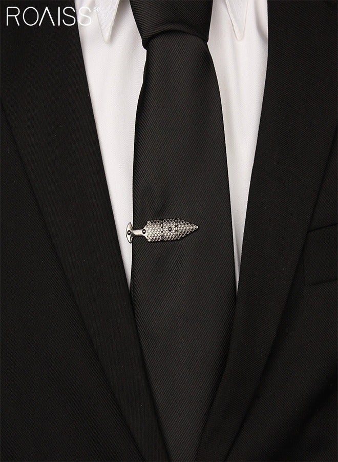 roaiss 3 Pcs Men's Tie Clips, Stylish and Unique Tie Clips, Simple Shirt Clips, Suitable for Men Daily Wear, Fashion Accessories - Image 5