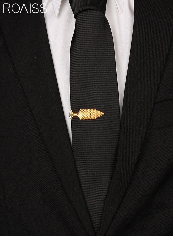 roaiss 3 Pcs Men's Tie Clips, Stylish and Unique Tie Clips, Simple Shirt Clips, Suitable for Men Daily Wear, Fashion Accessories - Image 3