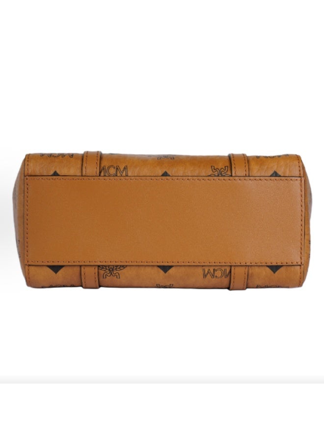 MCM TONI Mini handbag Diagonal tote bag（Brown） - Image 4