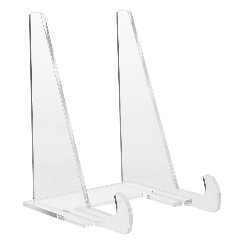 Acrylic Photo Frame Holder, Durable Display Stand for Cards Books and Plates - Image 1