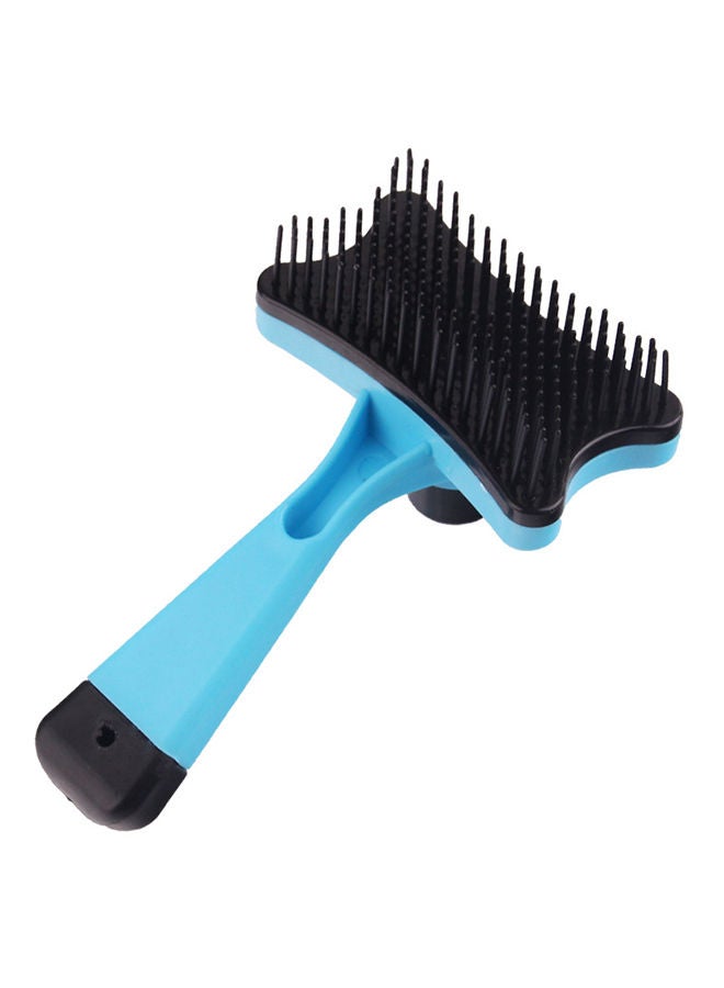 إسكدنيا فرشاة تشذيب وقص شعر الحيوانات الأليفة أسود/أزرق One Size