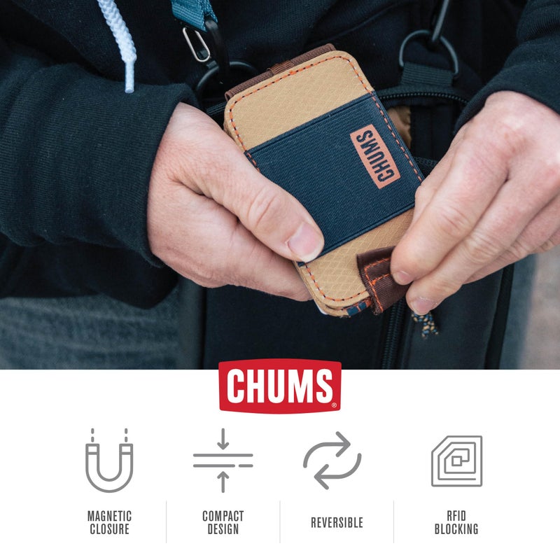 Chums Bandit Bi-Fold Wallet â€“ Slim RFID Wallet for Men & Women, Reversible Card, ID & Money Holder (Daybreak) - Image 4