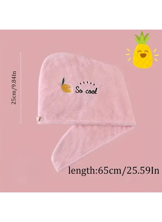 Blue Ultra Fine Fiber Hair Towel Quick Dry Super Absorbent Lightweight Cap for Women - Image 3