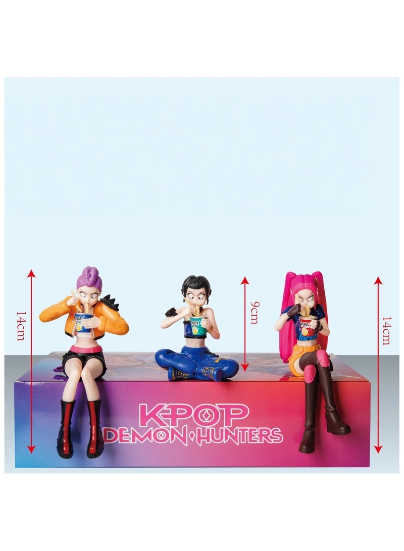 general K-POP Witch Hunter Group Figurine - Car Dashboard Ornament & Desktop Display Exquisite Idol Statue for Fans - Image 2