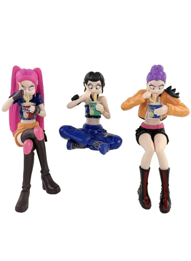 general K-POP Witch Hunter Group Figurine - Car Dashboard Ornament & Desktop Display Exquisite Idol Statue for Fans - Image 1