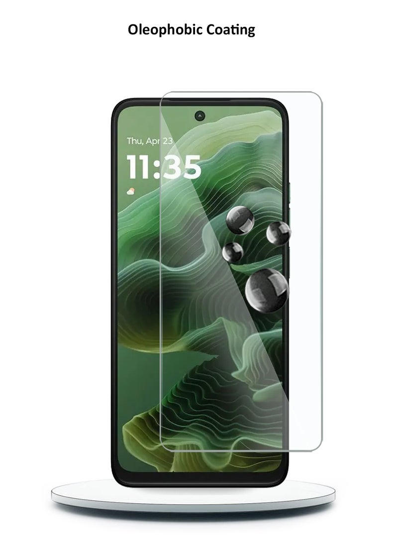 Wtech Motorola Moto G35 5G 2024 / Motorola Moto G05 4G 2025 / Motorola Moto G15 4G 2025 Premium Series Curved Edges 9H 2.5D Tempered Glass Screen Protector (MSGE9CN) - Clear - Image 5