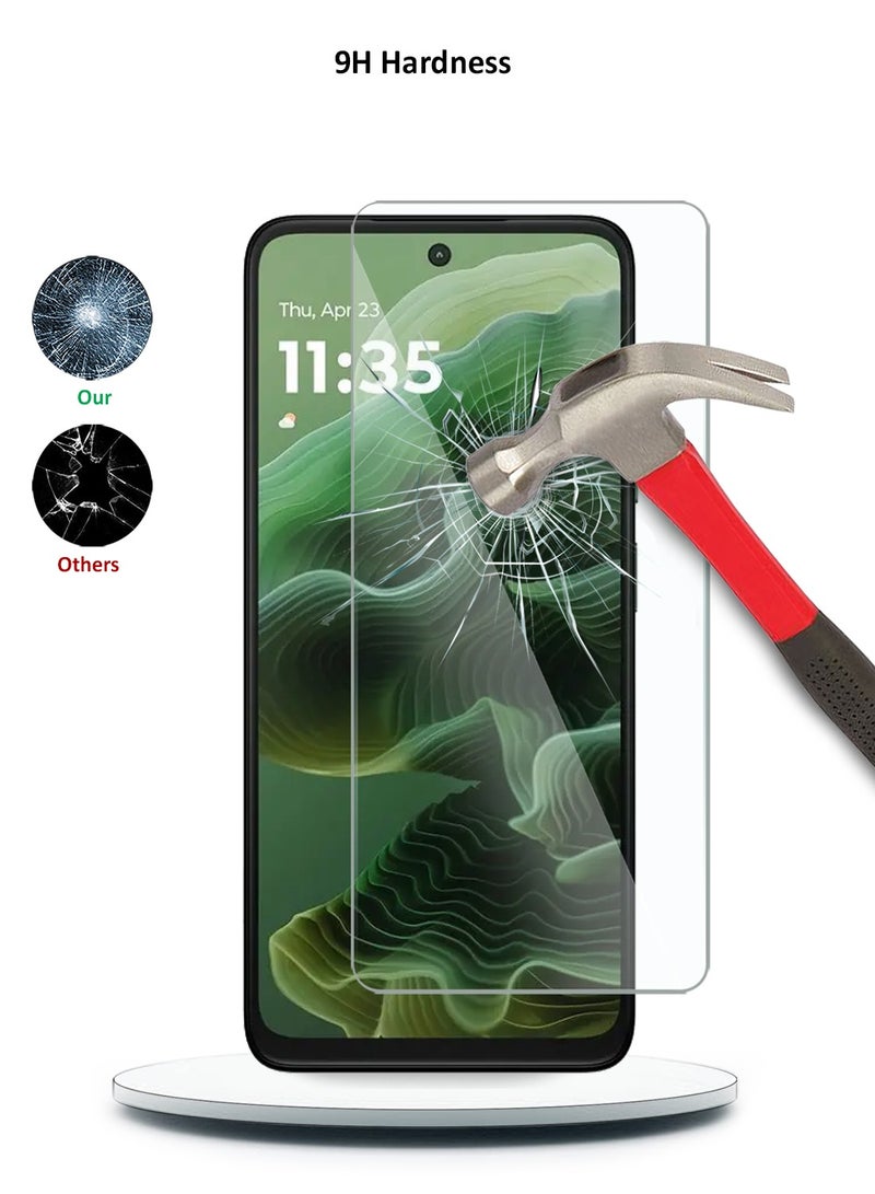 Wtech Motorola Moto G35 5G 2024 / Motorola Moto G05 4G 2025 / Motorola Moto G15 4G 2025 Premium Series Curved Edges 9H 2.5D Tempered Glass Screen Protector (MSGE9CN) - Clear - Image 3