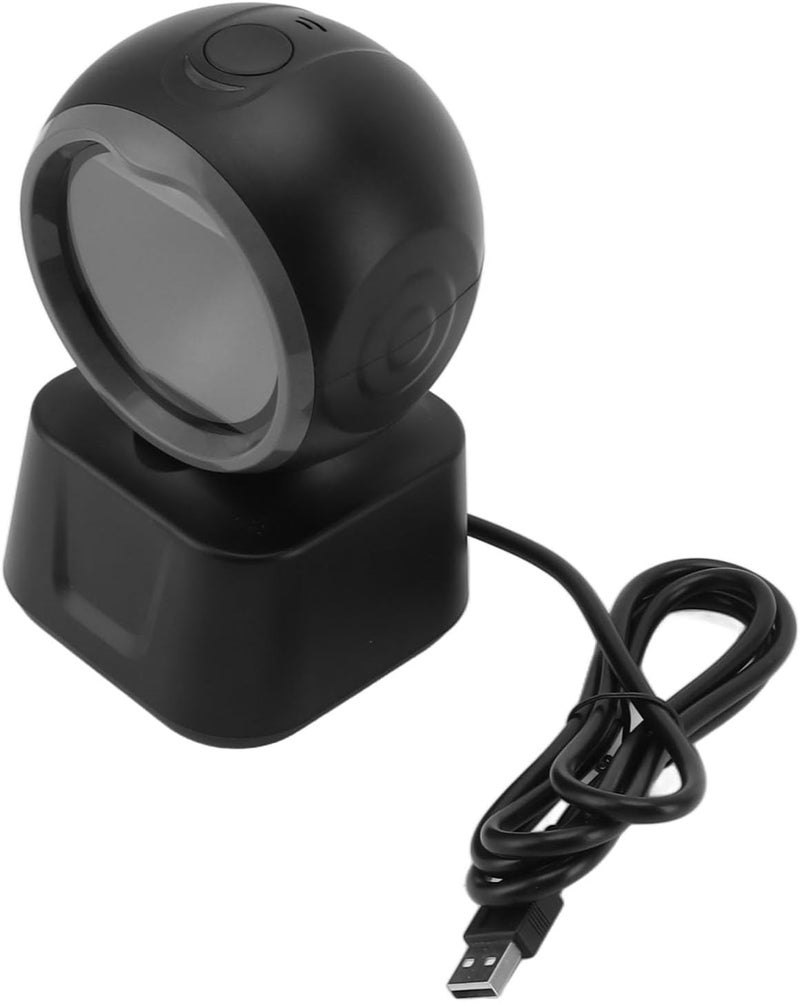 Desktop Barcode Scanner 1D 2D QR Directional Hands Automatic Image Sensing USB Automatic Smart Sensing Scanning for Retail Supermarket Library Shop Bookstore - Image 1