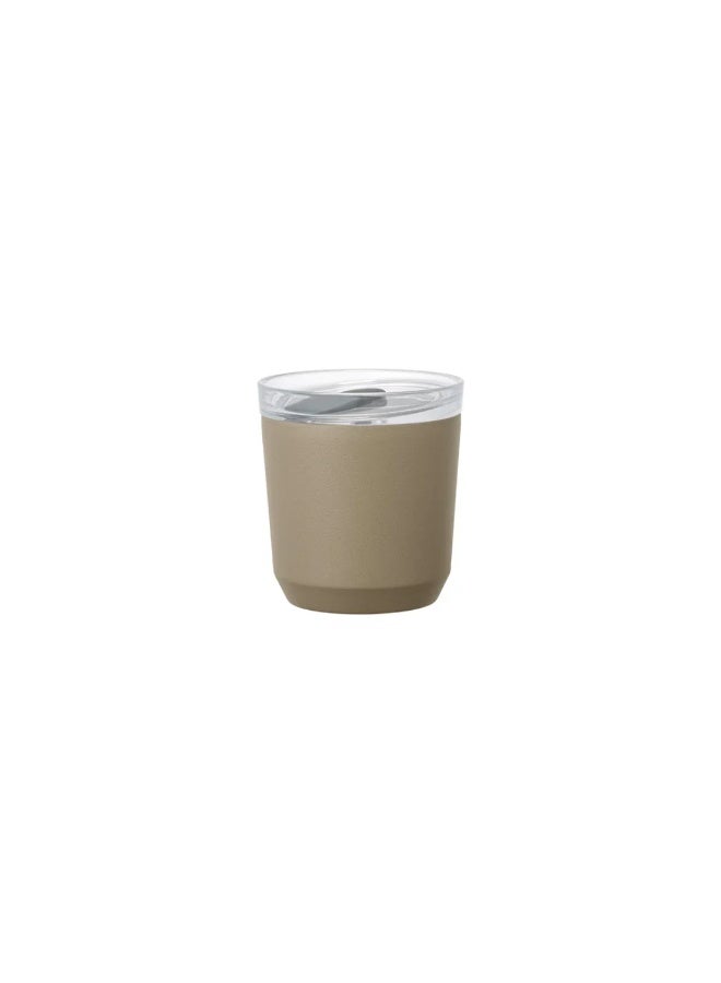 TO GO Stainless Steel Travel Tumbler with Plug Lid Khaki 8oz