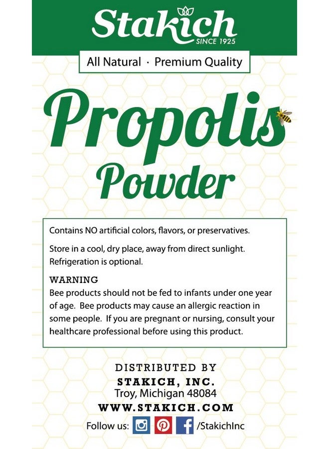 Stakich Bee Propolis Powder - All Natural - 4 Ounce - Image 3